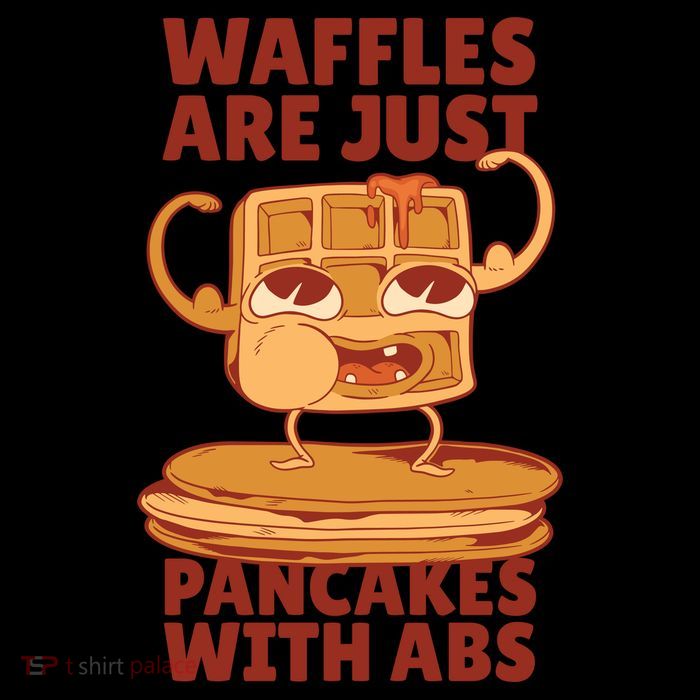 Waffles Are Just Pancakes With Abs Tank Top