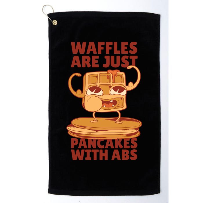 Waffles Are Just Pancakes With Abs Golf Towel