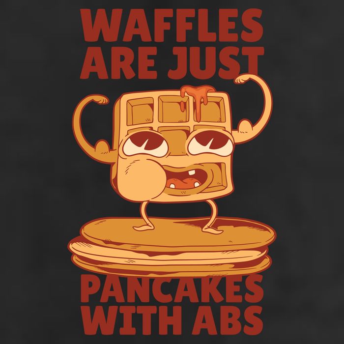 Waffles Are Just Pancakes With Abs Golf Towel