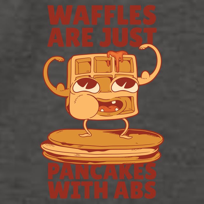 Waffles Are Just Pancakes With Abs Vector Backpack