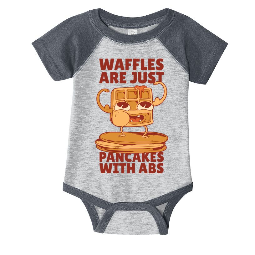 Waffles Are Just Pancakes With Abs Infant Baby Jersey Bodysuit