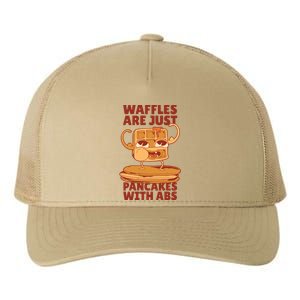 Waffles Are Just Pancakes With Abs Yupoong Adult 5-Panel Trucker Hat