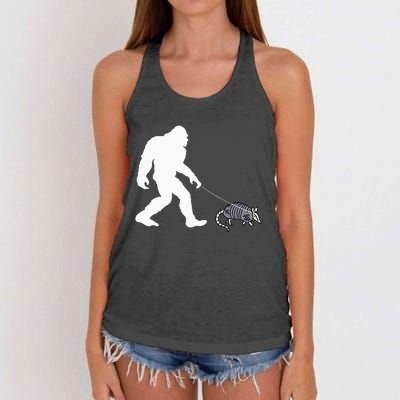 Walking Armadillo Gifts Women's Knotted Racerback Tank