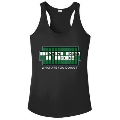 Wheel And Game Show Lovers, Fortune Word Puzzles Ladies PosiCharge Competitor Racerback Tank