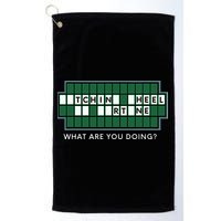 Wheel And Game Show Lovers, Fortune Word Puzzles Golf Towel