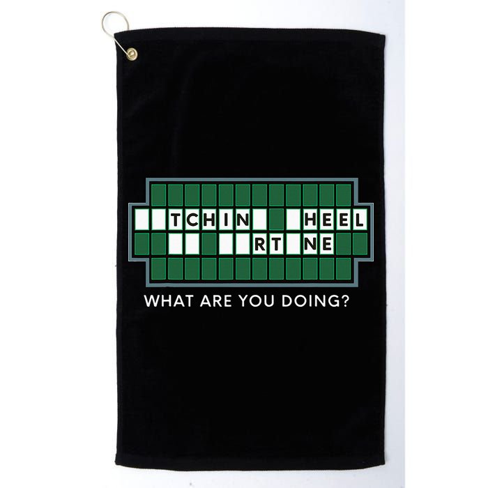 Wheel And Game Show Lovers, Fortune Word Puzzles Golf Towel