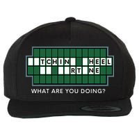 Wheel And Game Show Lovers, Fortune Word Puzzles Wool Snapback Cap