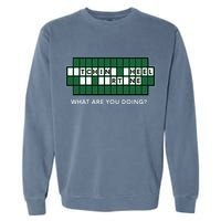 Wheel And Game Show Lovers, Fortune Word Puzzles Garment-Dyed Sweatshirt