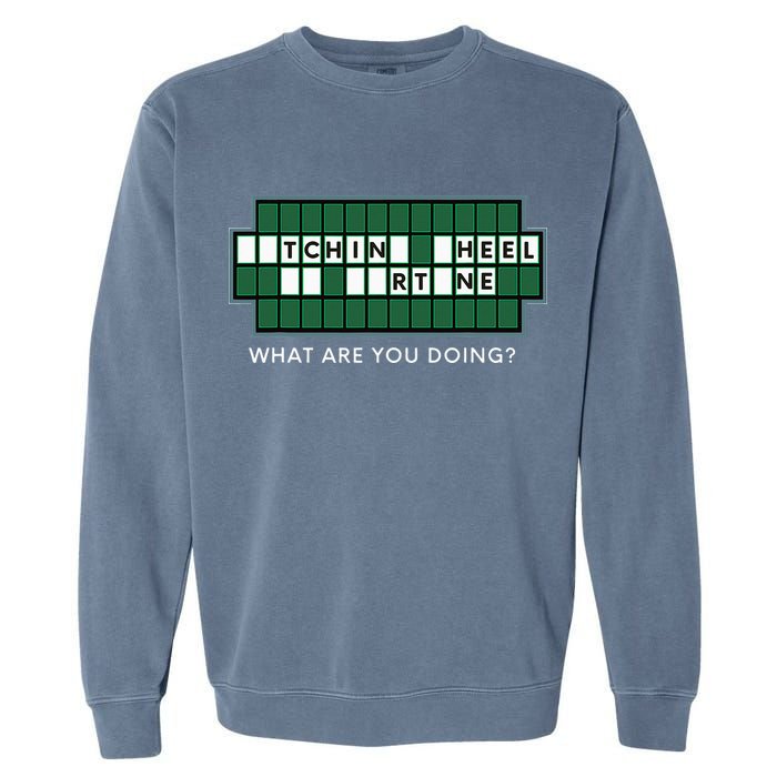 Wheel And Game Show Lovers, Fortune Word Puzzles Garment-Dyed Sweatshirt