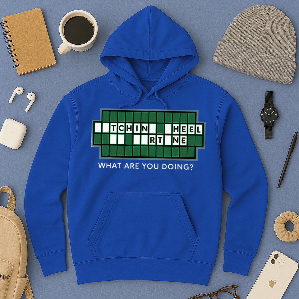 Wheel And Game Show Lovers, Fortune Word Puzzles Hoodie