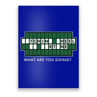 Wheel And Game Show Lovers, Fortune Word Puzzles Poster