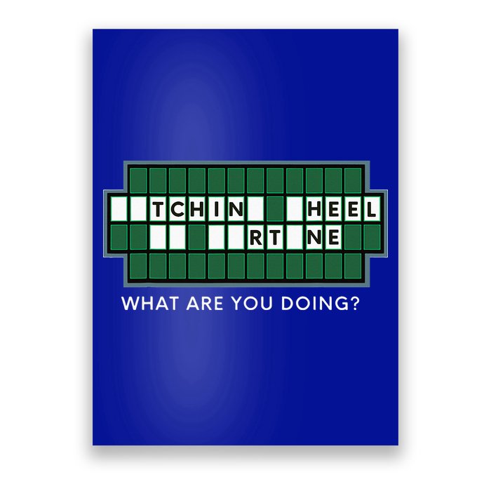 Wheel And Game Show Lovers, Fortune Word Puzzles Poster