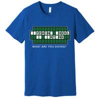 Wheel And Game Show Lovers, Fortune Word Puzzles Premium T-Shirt