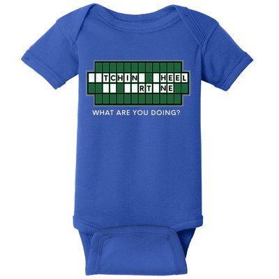 Wheel And Game Show Lovers, Fortune Word Puzzles Baby Bodysuit