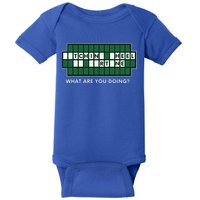 Wheel And Game Show Lovers, Fortune Word Puzzles Baby Bodysuit