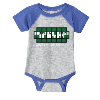 Wheel And Game Show Lovers, Fortune Word Puzzles Infant Baby Jersey Bodysuit