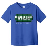 Wheel And Game Show Lovers, Fortune Word Puzzles Toddler T-Shirt