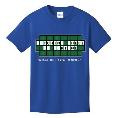 Wheel And Game Show Lovers, Fortune Word Puzzles Kids T-Shirt