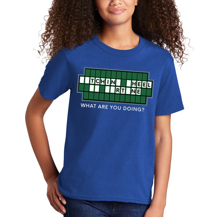 Wheel And Game Show Lovers, Fortune Word Puzzles Kids T-Shirt