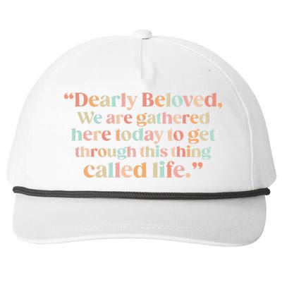 We Are Gathered Today Retro Positive Quote For Men Women Snapback Five-Panel Rope Hat