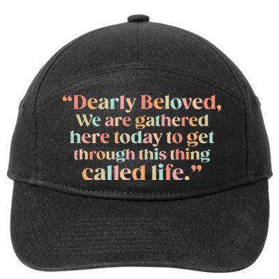 We Are Gathered Today Retro Positive Quote For Men Women 7-Panel Snapback Hat