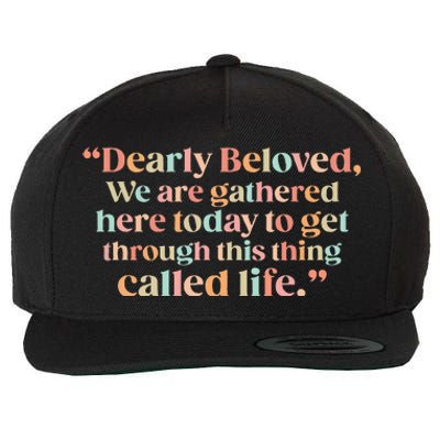 We Are Gathered Today Retro Positive Quote For Men Women Wool Snapback Cap