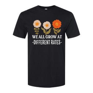 We All Grow At Different Rates Back To School Teacher Softstyle CVC T-Shirt