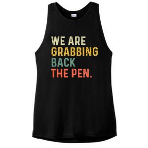 We Are Grabbing Back The Pen Ladies PosiCharge Tri-Blend Wicking Tank