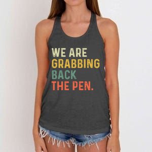 We Are Grabbing Back The Pen Women's Knotted Racerback Tank