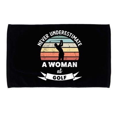 Wo At Golf Funny Golfing Gift Mom Gift Microfiber Hand Towel