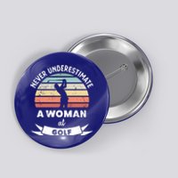 Wo At Golf Funny Golfing Gift Mom Gift Button