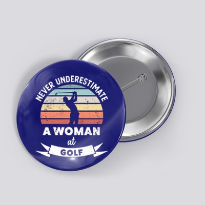 Wo At Golf Funny Golfing Gift Mom Gift Button