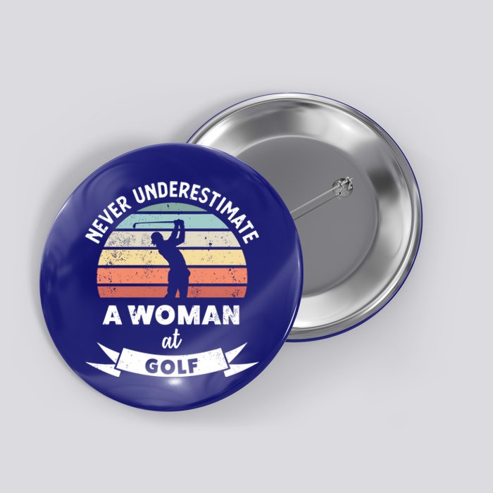 Wo At Golf Funny Golfing Gift Mom Gift Button