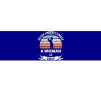 Wo At Golf Funny Golfing Gift Mom Gift Bumper Sticker