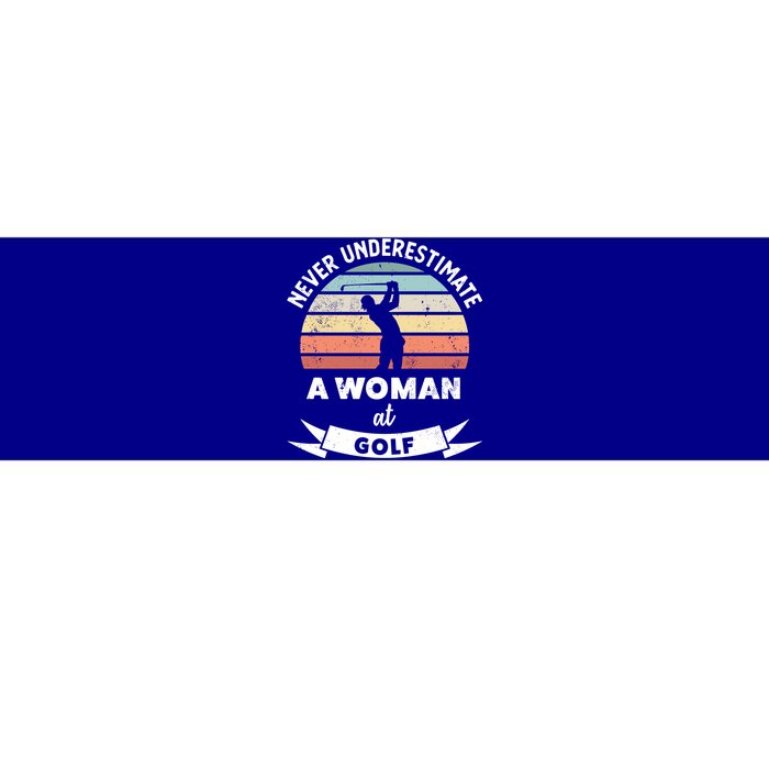 Wo At Golf Funny Golfing Gift Mom Gift Bumper Sticker