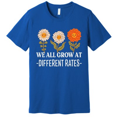 We All Grow At Different Rates Back To School Teacher Premium T-Shirt