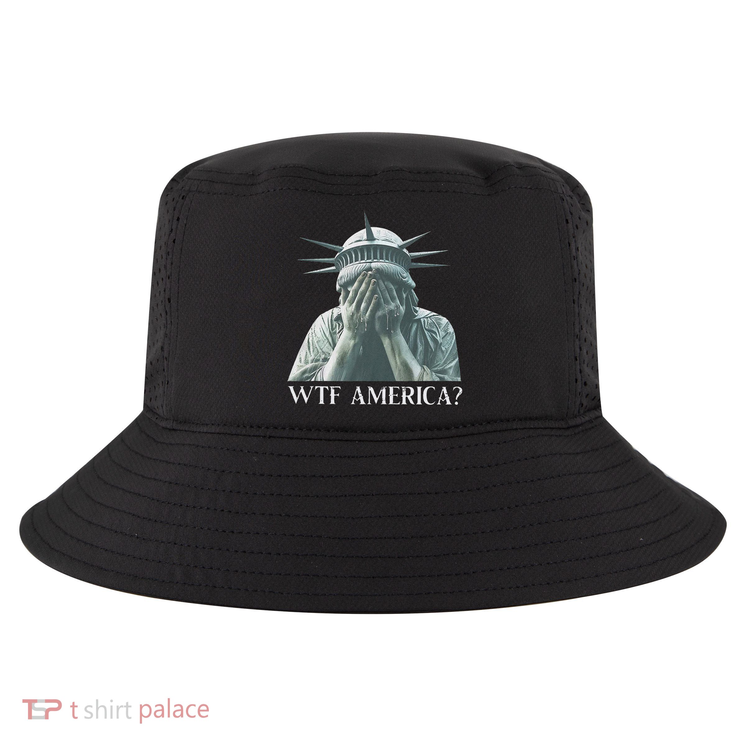 Wtf America Gift Cool Comfort Performance Bucket Hat