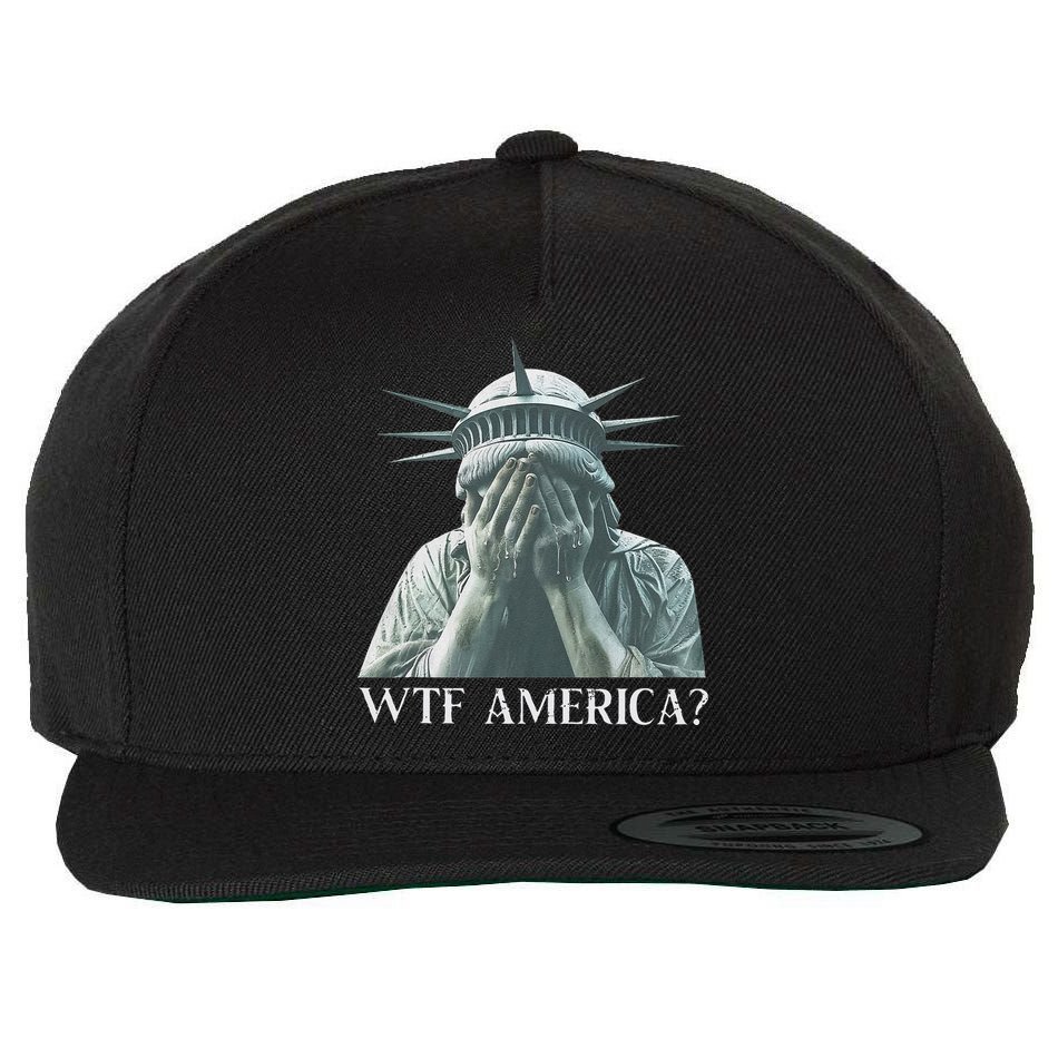 Wtf America Gift Wool Snapback Cap