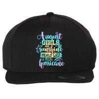 Womens August Girl Birthday Tie Dye Wool Snapback Cap