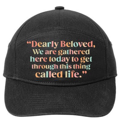 We Are Gathered Today Retro Positive Quote 7-Panel Snapback Hat