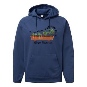 We All Grow At Different Rates Performance Fleece Hoodie