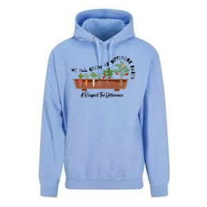 We All Grow At Different Rates Unisex Surf Hoodie