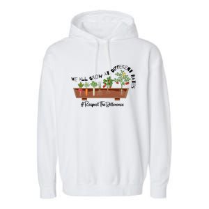 We All Grow At Different Rates Garment-Dyed Fleece Hoodie