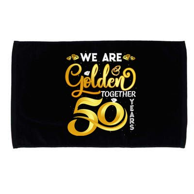 We Are Golden Together 50 Years 50th Wedding Anniversary Microfiber Hand Towel