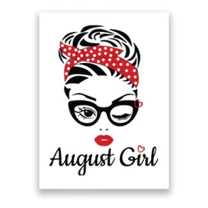 Women August Girl Birthday Women Girl Born August Birthday Poster