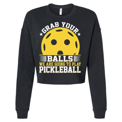 We Are Going To Play Pickleball For Pickleball Fans Cropped Pullover Crew