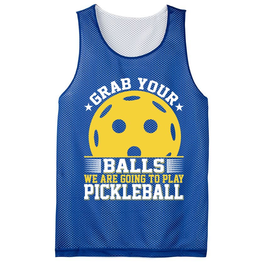 We Are Going To Play Pickleball For Pickleball Fans Mesh Reversible Basketball Jersey Tank
