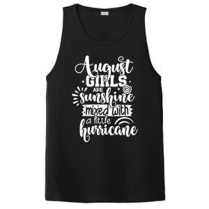 Wo August Girls Are Sunshine Mixed With Hurricane Gift PosiCharge Competitor Tank