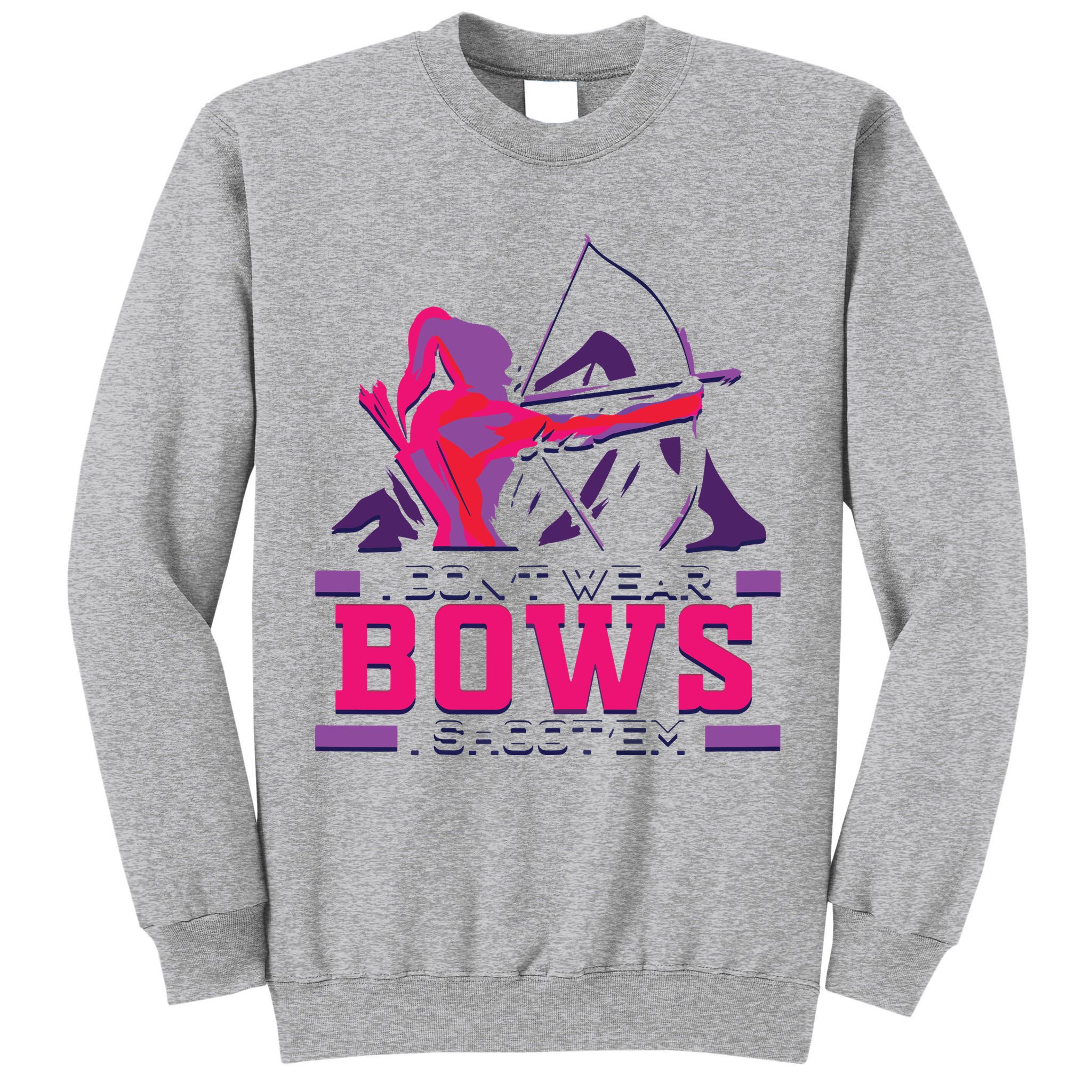 Womens Archery Gift For Woman Archer Bow And Arrow Hunter Lady Tall Sweatshirt