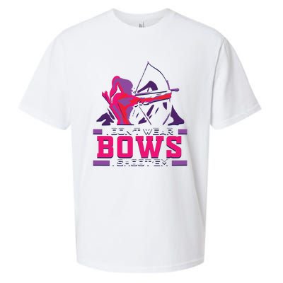 Womens Archery Gift For Woman Archer Bow And Arrow Hunter Lady Sueded Cloud Jersey T-Shirt